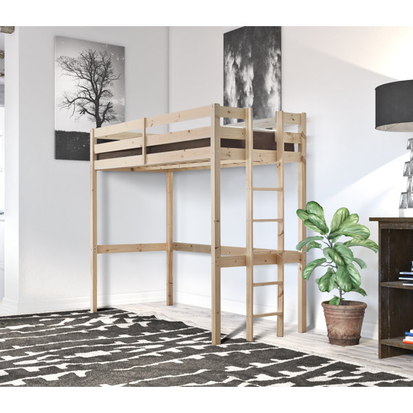 Queen size loft bed on sale frame for adults